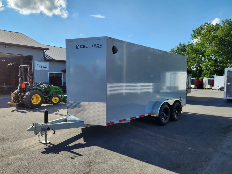 New 2026 Cell-Tech Trailers 7X16TA5 Galvanized Composite Cargo / Enclosed Trailer