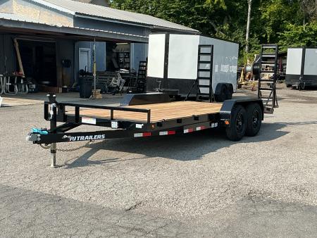 New 2027 PJ Trailers 83" x 18' - 5 in. Channel (CE) 10K GVWR Car / Racing Trailer