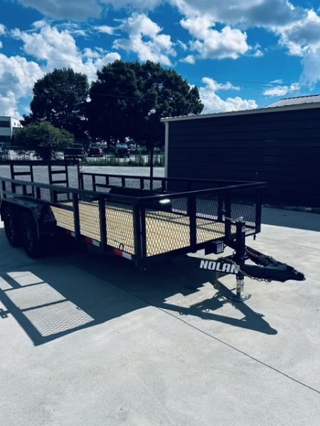 New 2026 Nolan 6X16 7K Landscape Trailer w/2ft Mesh