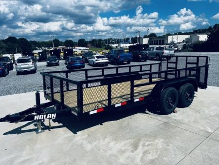 New 2026 Nolan 6X16 7K Landscape Trailer w/2ft Mesh