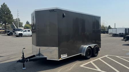 New 2027 Look Trailers 7 x 14 ST DLX Flat Top V-Nose 7K Cargo / Enclosed Trailer