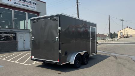 New 2027 Look Trailers 7 x 14 ST DLX Flat Top V-Nose 7K Cargo / Enclosed Trailer