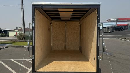 New 2027 Look Trailers 7 x 14 ST DLX Flat Top V-Nose 7K Cargo / Enclosed Trailer