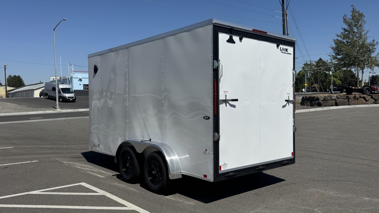 New 2027 Look Trailers 7x14 ST DLX Flat Top V-Nose 7K Cargo/Enclosed Trailer