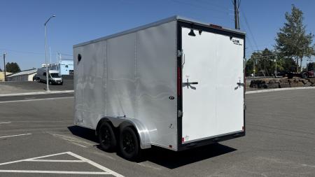 New 2027 Look Trailers 7x14 ST DLX Flat Top V-Nose 7K Cargo/Enclosed Trailer