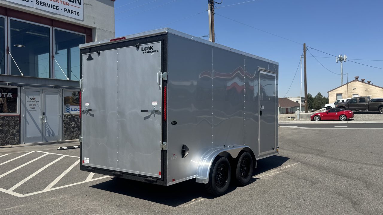 New 2027 Look Trailers 7 x 14 ST DLX Flat Top V-Nose 7K Cargo / Enclosed Trailer