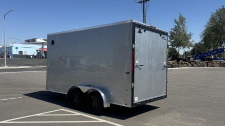 New 2027 Look Trailers 7 x 14 ST DLX Flat Top V-Nose 7K Cargo / Enclosed Trailer