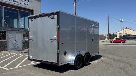 New 2027 Look Trailers 7 x 14 ST DLX Flat Top V-Nose 7K Cargo / Enclosed Trailer
