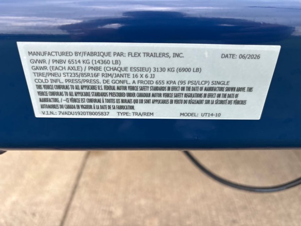 New 2026 Air Tow UT14-10 Specialty Trailer
