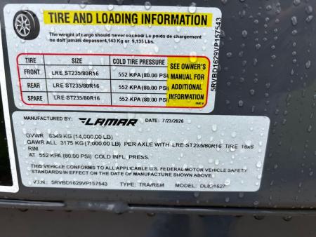 New 2027 Lamar Trailers DL831627-24 Dump Trailer