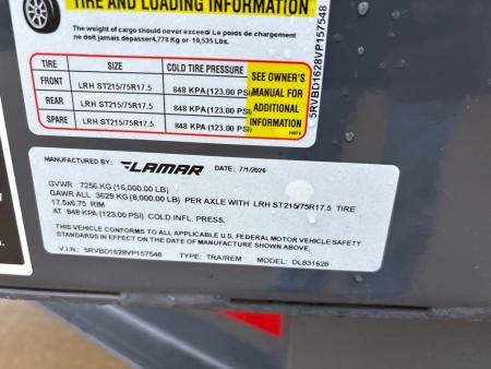 New 2027 Lamar Trailers DL831628-36 Dump Trailer