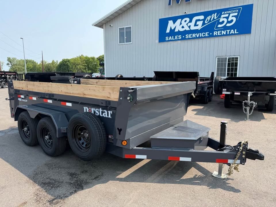 New DCB DELUXE 72X12 10K DUMP TRAILER - GRAY