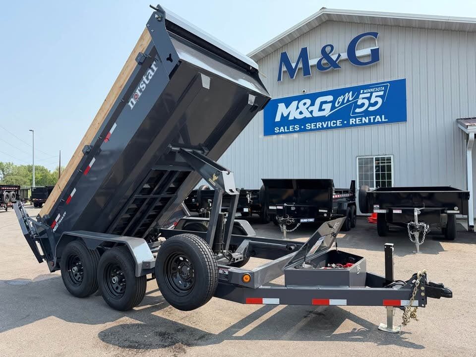 New DCB DELUXE 72X12 10K DUMP TRAILER - GRAY