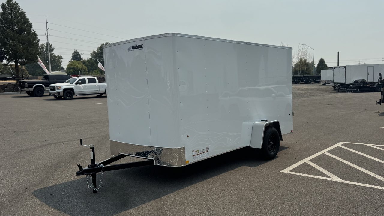 New 2027 Mirage Trailers 6X12 FLAT TOP ROUND FRONT Cargo / Enclosed Trailer