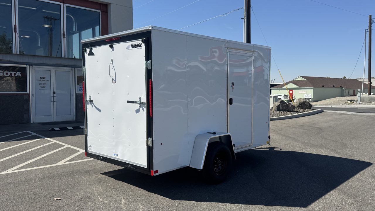 New 2027 Mirage Trailers 6X10 EXPO FLAT TOP ROUND FRONT Cargo / Enclosed Trailer