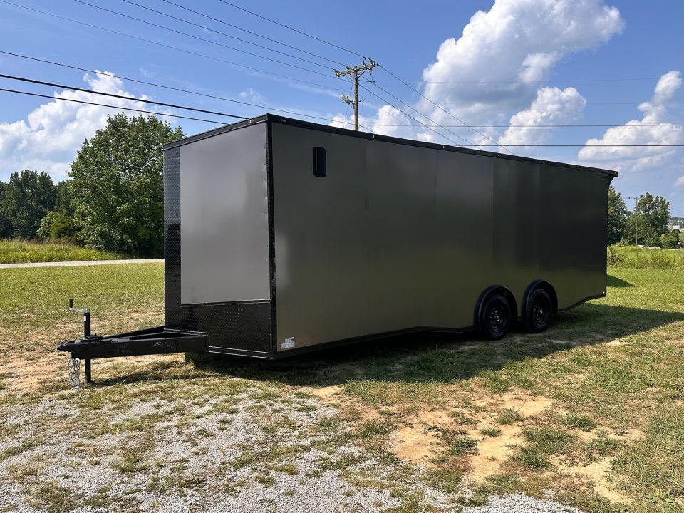 New 2026 Luxe 8.5x24 Car Hauler-5200LB Torsion Axle--Blackout-Enclosed Car Hauler