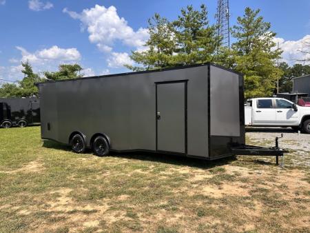 New 2026 Luxe 8.5x24 Car Hauler-5200LB Torsion Axle--Blackout-Enclosed Car Hauler