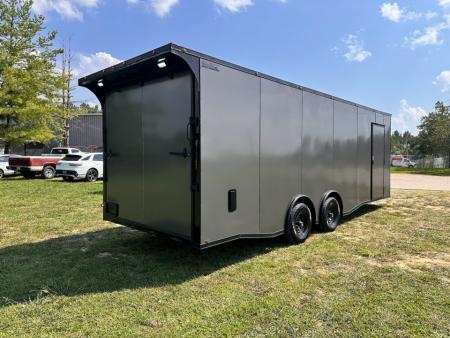 New 2026 Luxe 8.5x24 Car Hauler-5200LB Torsion Axle--Blackout-Enclosed Car Hauler