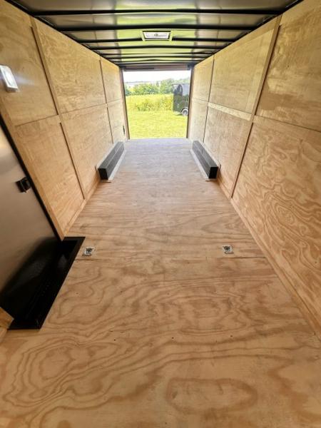 New 2026 Luxe 8.5x24 Car Hauler-5200LB Torsion Axle--Blackout-Enclosed Car Hauler