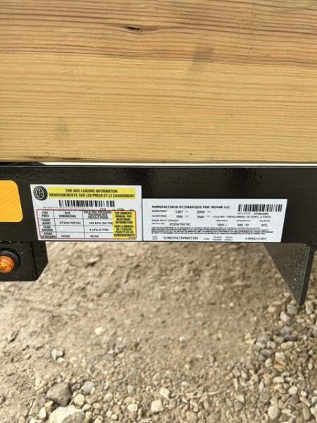 New 2027 H&H Trailers 82"X12' WOOD SIDES W/4' GATE Utility Trailer