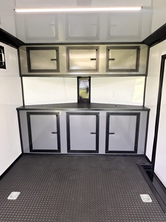 New 2026 Luxe 8.5x24 Race Trailer - Finished Interior- 5200LB Torsion - Full Escape Door-Removable Fender
