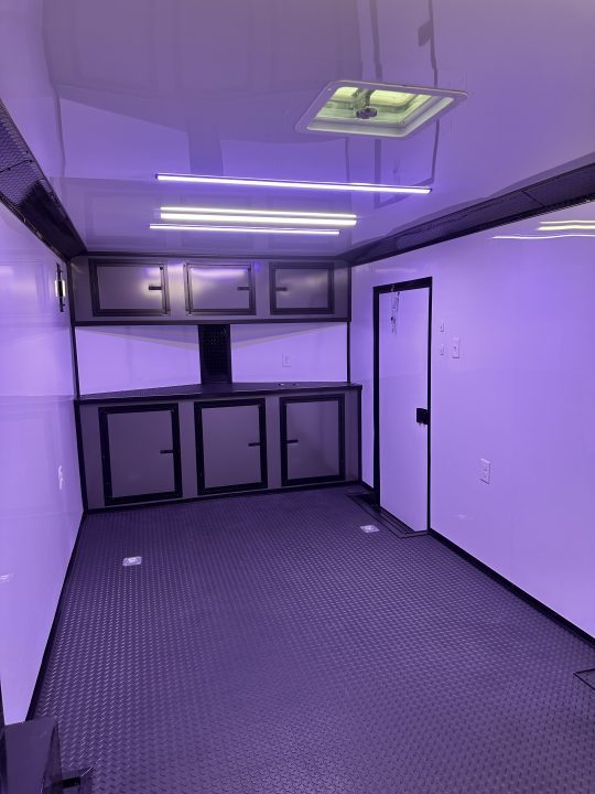 New 2026 Luxe 8.5x24 Race Trailer - Finished Interior- 5200LB Torsion - Full Escape Door-Removable Fender