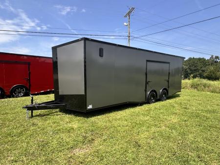 New 2026 Luxe 8.5x24 Race Trailer - Finished Interior- 5200LB Torsion - Full Escape Door-Removable Fender