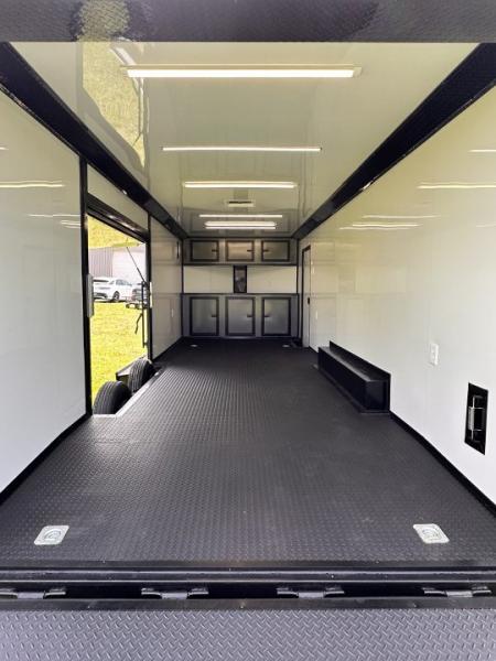 New 2026 Luxe 8.5x24 Race Trailer - Finished Interior- 5200LB Torsion - Full Escape Door-Removable Fender