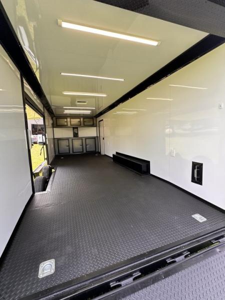 New 2026 Luxe 8.5x24 Race Trailer - Finished Interior- 5200LB Torsion - Full Escape Door-Removable Fender