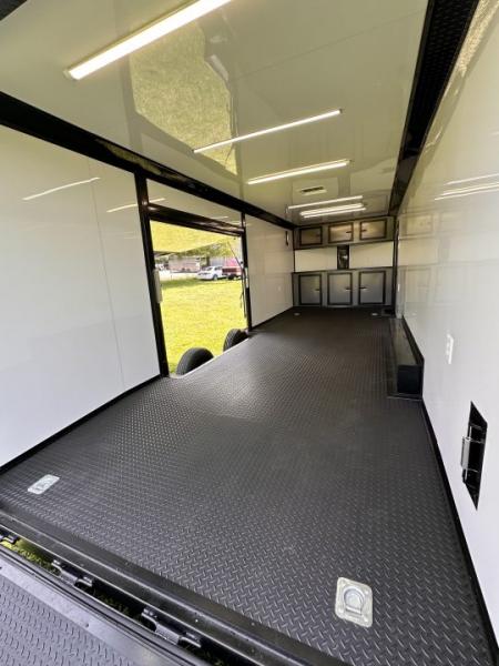 New 2026 Luxe 8.5x24 Race Trailer - Finished Interior- 5200LB Torsion - Full Escape Door-Removable Fender