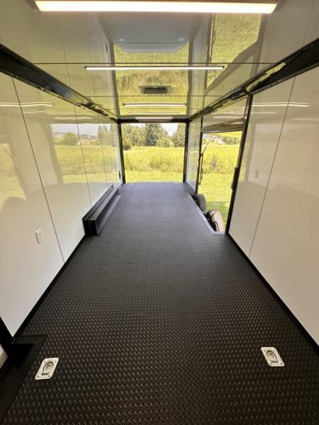 New 2026 Luxe 8.5x24 Race Trailer - Finished Interior- 5200LB Torsion - Full Escape Door-Removable Fender