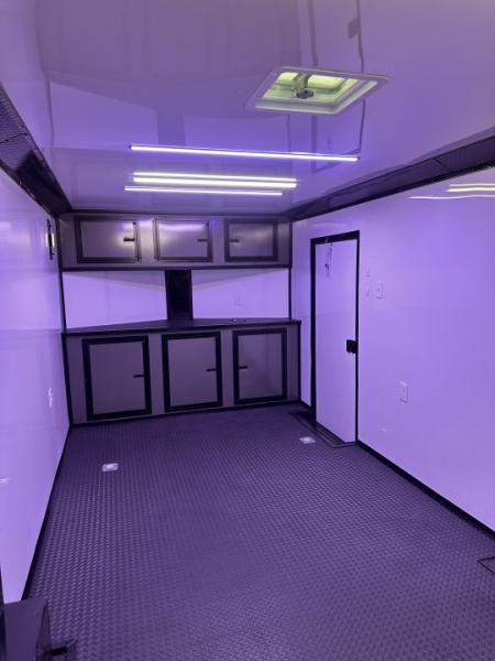 New 2026 Luxe 8.5x24 Race Trailer - Finished Interior- 5200LB Torsion - Full Escape Door-Removable Fender