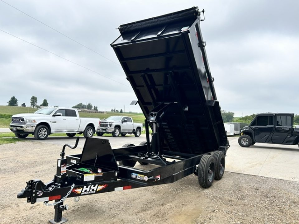 New 2027 H&H Trailers 83"X14' 16K HD DUMP TRAILER 8K OIL BATH AXLES Dump Trailer