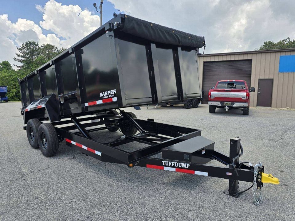New 2026 7X16 TUFFDUMP 14K DUMP TRAILER 4' WALLS