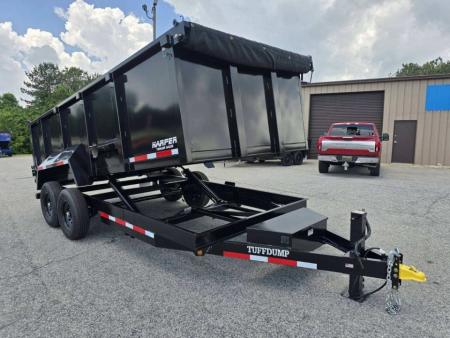New 2026 7X16 TUFFDUMP 14K DUMP TRAILER 4' WALLS