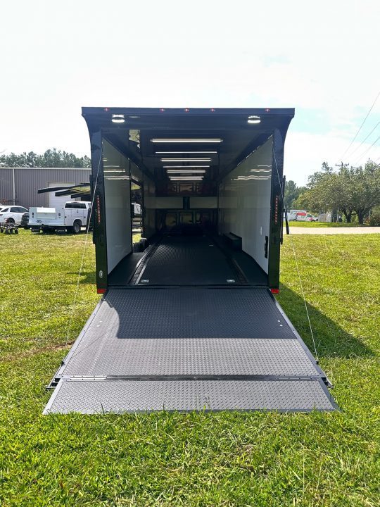 New 8.5x32 Race Trailer - Finished Interior- 7000lb Spread Torsion -Double Doors- E-Track-Full Escape Door-Removable Fender
