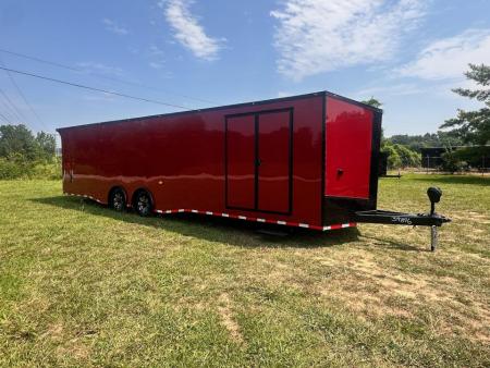 New 8.5x32 Race Trailer - Finished Interior- 7000lb Spread Torsion -Double Doors- E-Track-Full Escape Door-Removable Fender