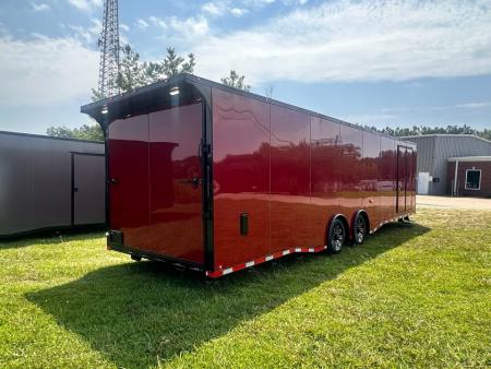 New 8.5x32 Race Trailer - Finished Interior- 7000lb Spread Torsion -Double Doors- E-Track-Full Escape Door-Removable Fender
