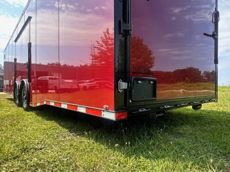 New 8.5x32 Race Trailer - Finished Interior- 7000lb Spread Torsion -Double Doors- E-Track-Full Escape Door-Removable Fender
