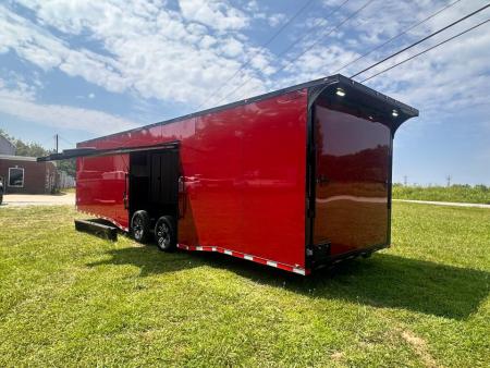 New 8.5x32 Race Trailer - Finished Interior- 7000lb Spread Torsion -Double Doors- E-Track-Full Escape Door-Removable Fender