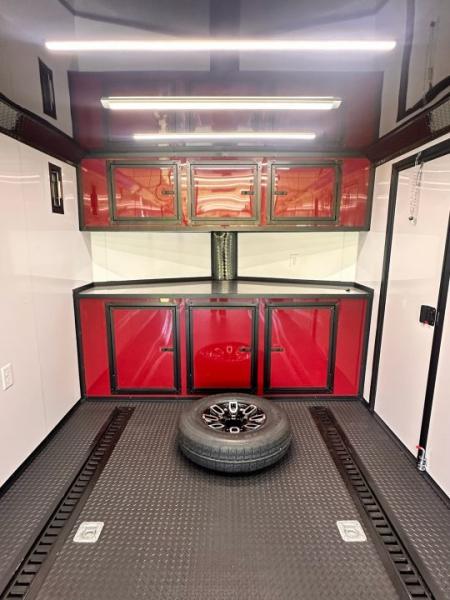 New 8.5x32 Race Trailer - Finished Interior- 7000lb Spread Torsion -Double Doors- E-Track-Full Escape Door-Removable Fender