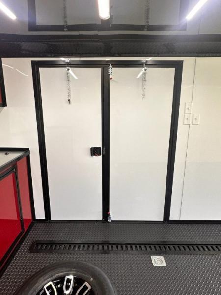New 8.5x32 Race Trailer - Finished Interior- 7000lb Spread Torsion -Double Doors- E-Track-Full Escape Door-Removable Fender