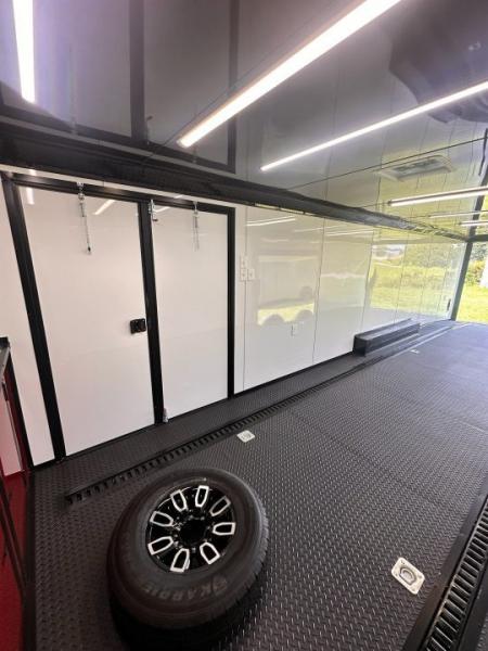 New 8.5x32 Race Trailer - Finished Interior- 7000lb Spread Torsion -Double Doors- E-Track-Full Escape Door-Removable Fender