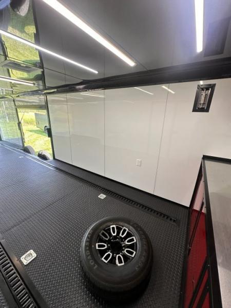 New 8.5x32 Race Trailer - Finished Interior- 7000lb Spread Torsion -Double Doors- E-Track-Full Escape Door-Removable Fender