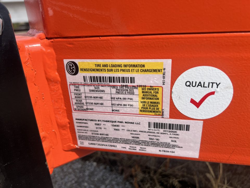 New 2027 Midsota TB Series 7X16+4 15.4K TILT Equipment Trailer