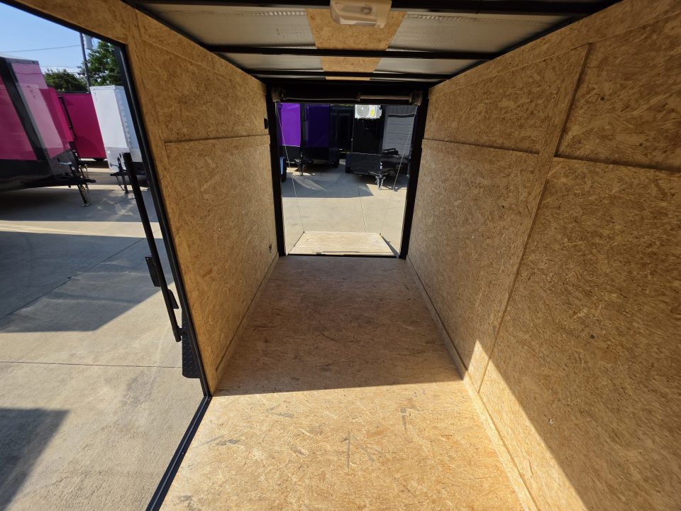 New 2027 New 5x10 SA Screwless Enclosed Trailer | Blackout | Spoiler Package | .08 Polycor | 5'6" Interior | Fits In Garage! | Dexter Axle | 1209
