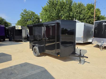 New 2027 New 5x10 SA Screwless Enclosed Trailer | Blackout | Spoiler Package | .08 Polycor | 5'6  Interior | Fits In Garage! | Dexter Axle | 1209