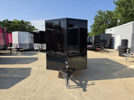 New 2027 New 5x10 SA Screwless Enclosed Trailer | Blackout | Spoiler Package | .08 Polycor | 5'6" Interior | Fits In Garage! | Dexter Axle | 1209
