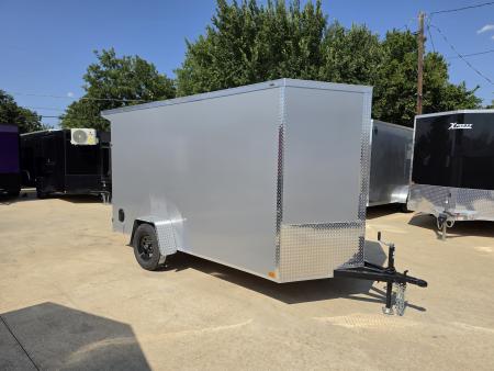 Used 2027 New 6x12 SA Screwless Enclosed Trailer | Spoiler Package | Barn Doors | .08 Polycor | 1214