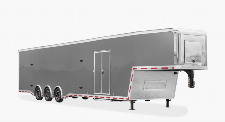 New 2027 Look Trailers 8.5 x 40 Premier Flat Top Bullnose Gooseneck Race Trailer 21K